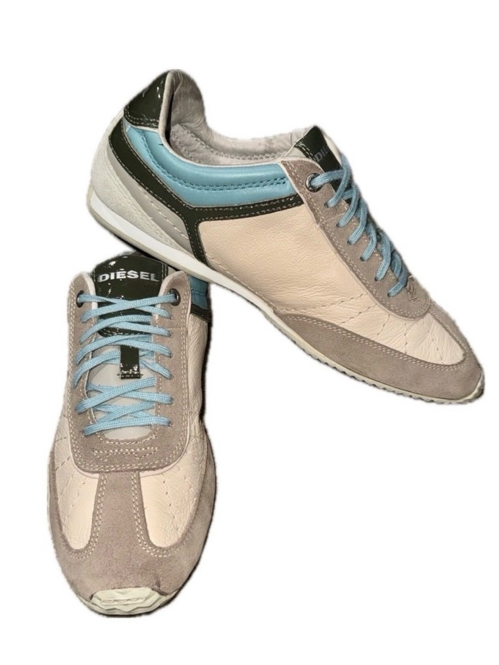 DIESEL Dacosta Leather Low Top Sneakers Retro Runner Y2K | Women's US 8 | EU‎ 38